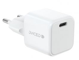 Dviced Wall charger 30W GaN USB-C EU w cable, White (DV221004)